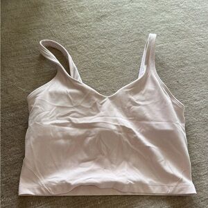 lululemon athletica Pale Pink Cropped Tank Top